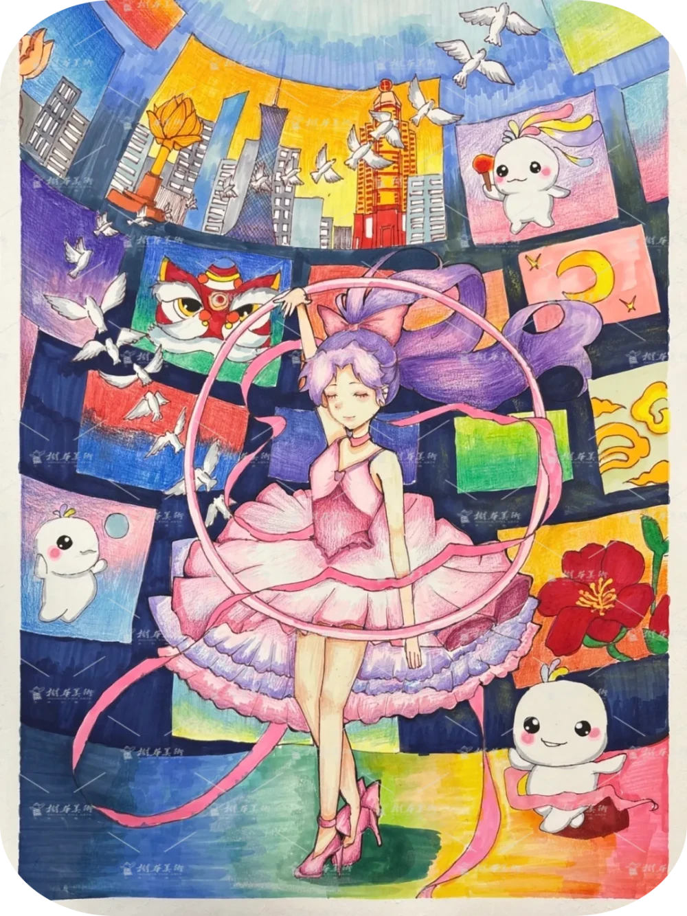 玥玥同学12岁作品
