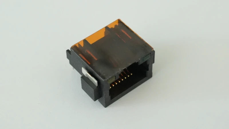 RJ45 network interface socket with indicator light (8P8C horizontal connector)