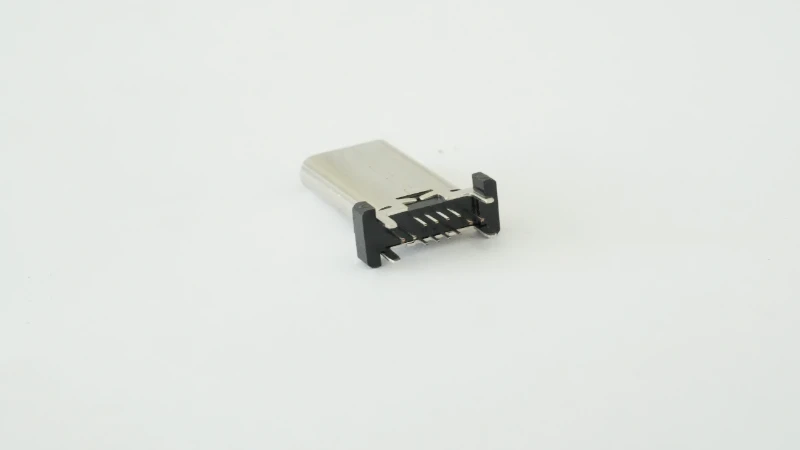 USB Type-C 16Pin vertical flag board 17.5H female socket (180-degree DIP)