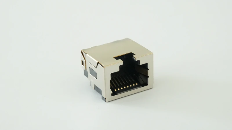 RJ45 8P8C vertical SMT network interface socket (with shielding shell)