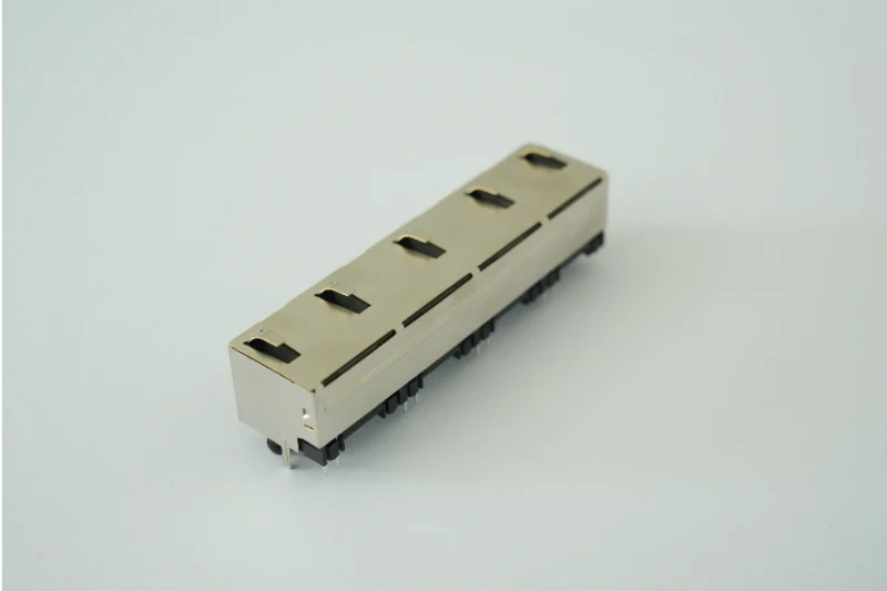 1x4 8P8C shielded RJ45 connector