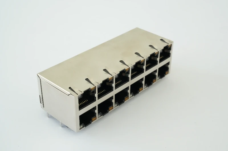 2×6-port RJ45 connector