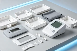 Successful case of injection molding for plastic shell mold of electronic blood pressure monitor