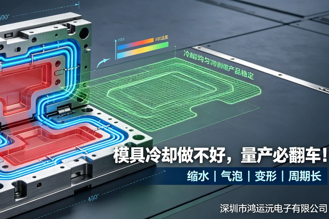 If mold cooling is not done properly, mass production will definitely fail! Let's solve the common problems of mold shrinkage, bubbles, and deformation step by step